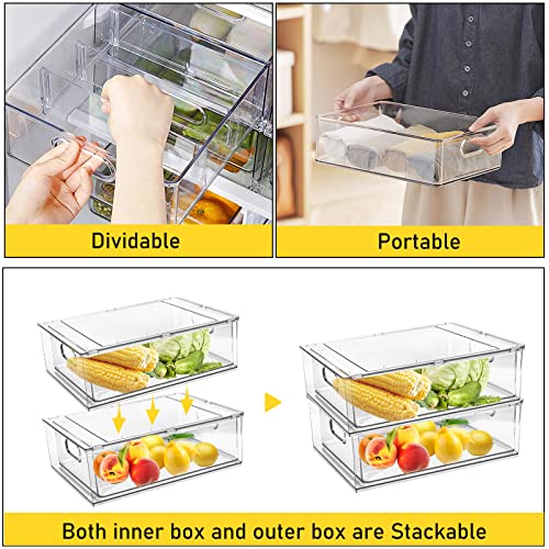 Fridge Drawer Organization Bins