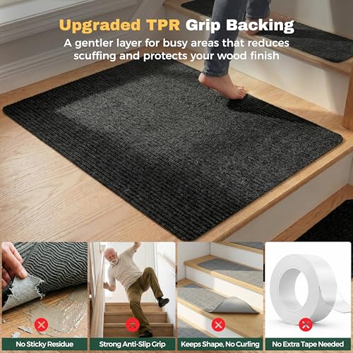 Carpet Stair Treads for Wooden Steps