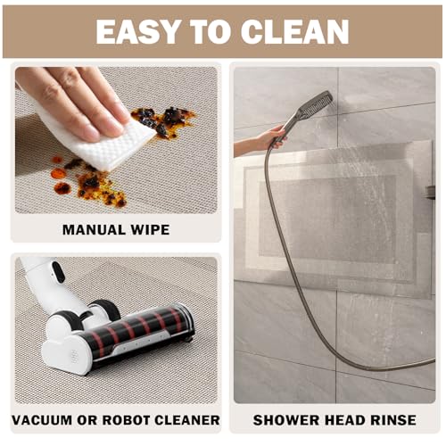 YDKL Non Slip Bath Mat Ultra Thin Bathroom Rugs Fit Under Door