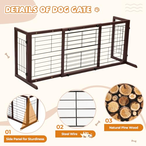 38" 71" Dog Gate Indoor