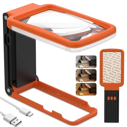 Magnifying Glass with Light and Stand