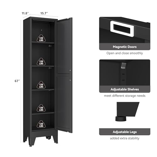 Metal Narrow Bathroom Cabinet