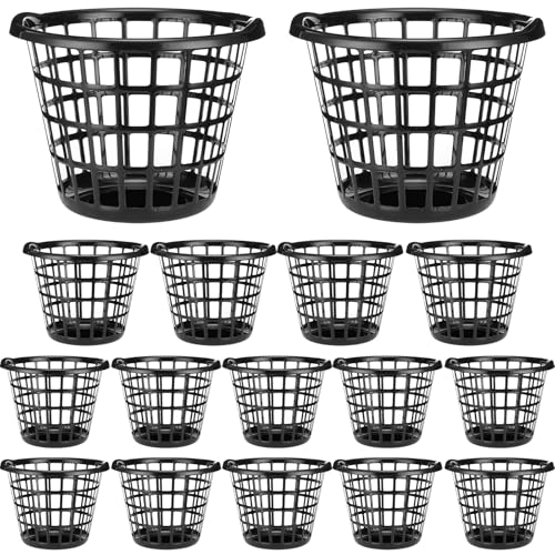 Plastic Round Laundry Baskets with Easy Carry Handles