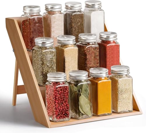 Bamboo Expandable Spice Rack Organizer