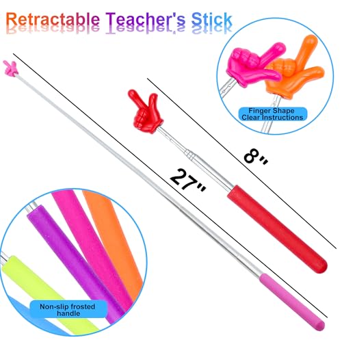 8Pcs Telescopic Teachers Pointer