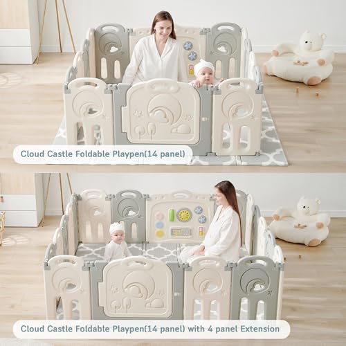 Cloud Castle Foldable Playpen
