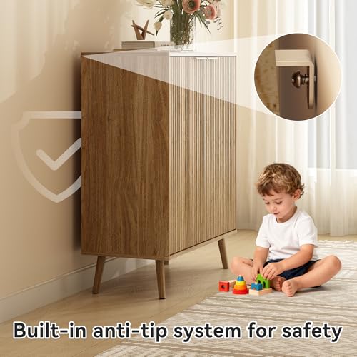 5 Tier Shoe Storage Cabinet with Adjustable Shelves