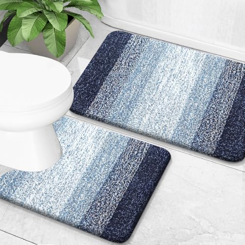 Microfiber Bathroom Rug Set 2 Piece