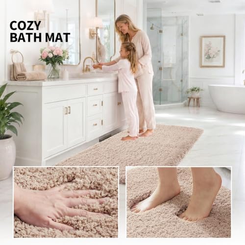 Microfiber Bathroom Rug Super Absorbent
