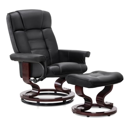 Manual Swivel Recliner with Ottoman