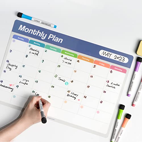 Static Cling Dry Erase Calendar