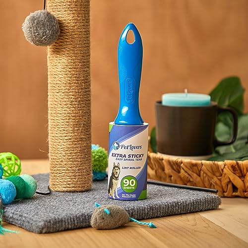 Extra Sticky Lint Roller Mega Value Set for Pet Hair Removal and Clothes