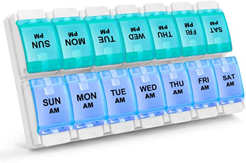 AM PM Weekly 7 Day Pill Organizer