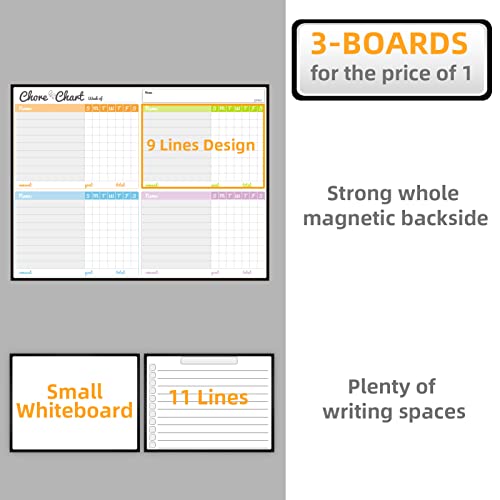Magnetic Dry Erase Chore List Board