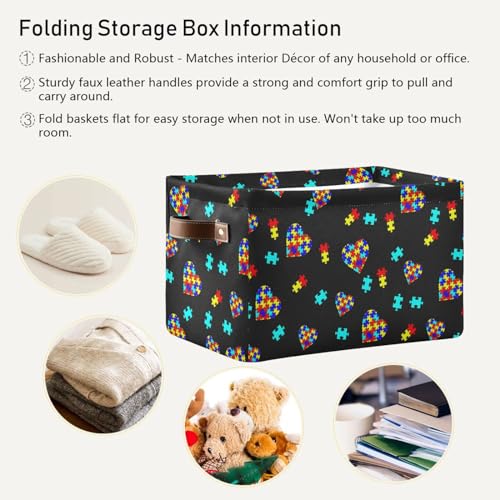 Multi purpose Cube Storage Basket Thanksgiving Pumpkin Organizer Bag