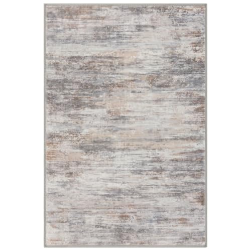 Abstrac Washable Rugs for Entryway