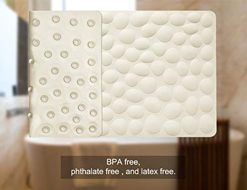 Non Slip Bathtub Mat OTHWAY Soft Rubber Bathroom Bathmat with Strong Suction Cups