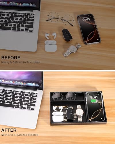 Valet Tray with Wireless Charger