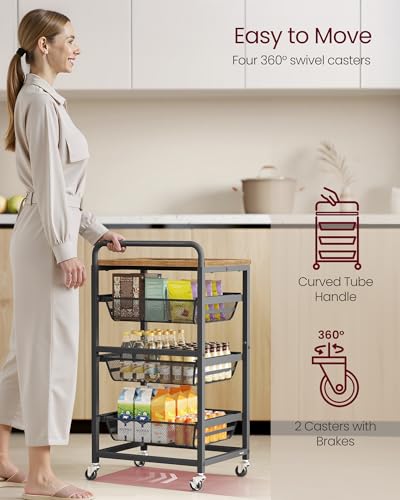 Storage Cart with Pull
