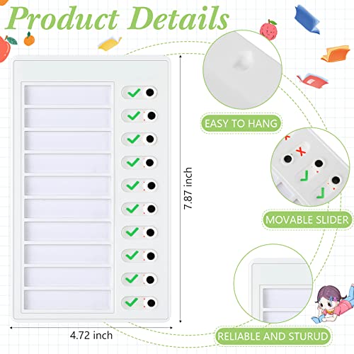 4 Pcs Chore Chart Kids Checklist Board