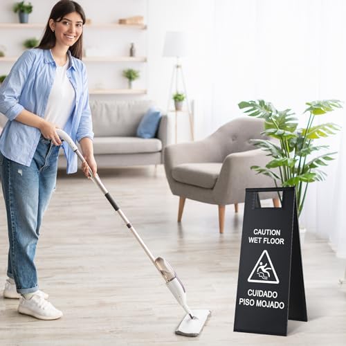 4 Pcs Stainless Steel Wet Floor Sign Bulk