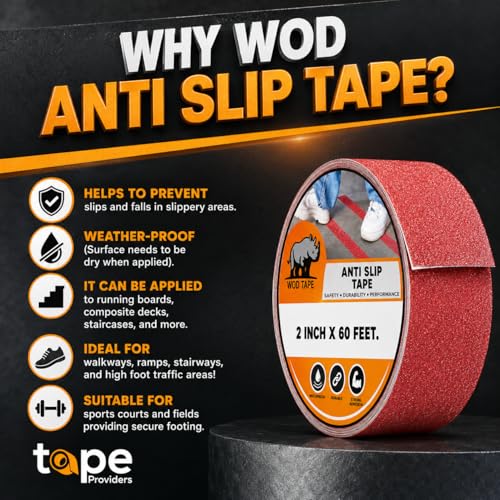 WOD ASTC32 Strong Grip Anti Slip Tape Safety Track 60 Grit