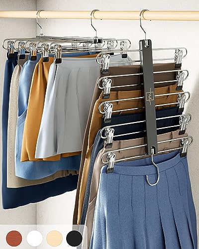 Skirt Hangers Space Saving with Clips