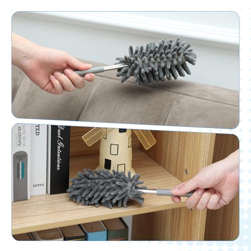 Microfiber Dusters w 2 Handle Sets