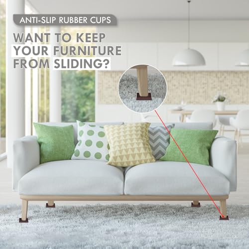 Caster Cups Round Rubber Furniture Cups with Anti