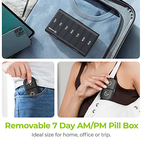 XL Weekly Pill Organizer 2 Times a Day