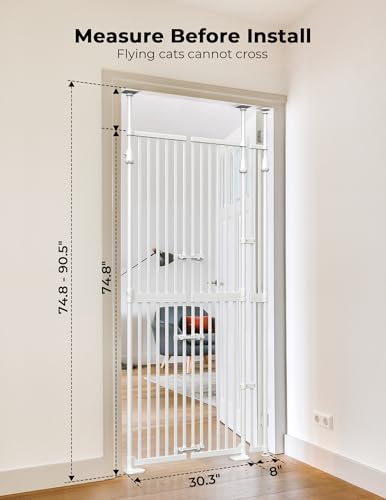 Extra Tall Cat Gate for Doorway