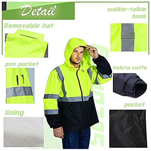 High Visibility Reflective Safety Jacket Reflective Jacket for Men Hi Vis Construction Jackets