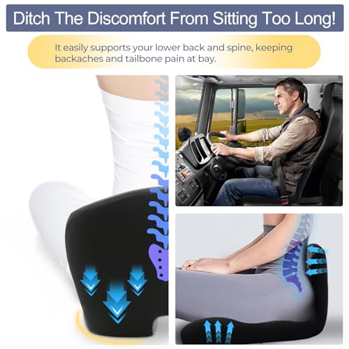 Ergonomic Seat Cushion with Adjustable Strap