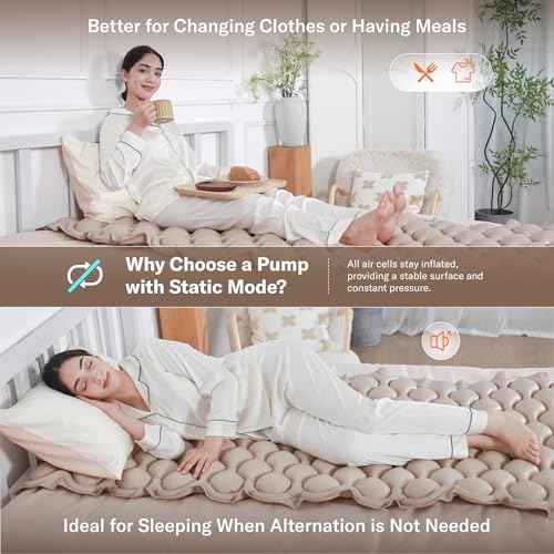 lcedo Alternating Air Pressure Mattress Pad for Bed Sore and Ulcer Prevention