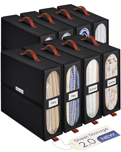 Bed Sheet Organizer Storage Boxes