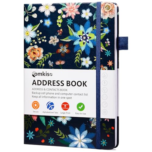 Address Book with Individual Alphabetical Tabs Laminated