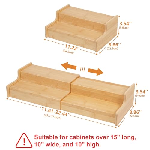 Expandable Bamboo Mug Holder for Countertop