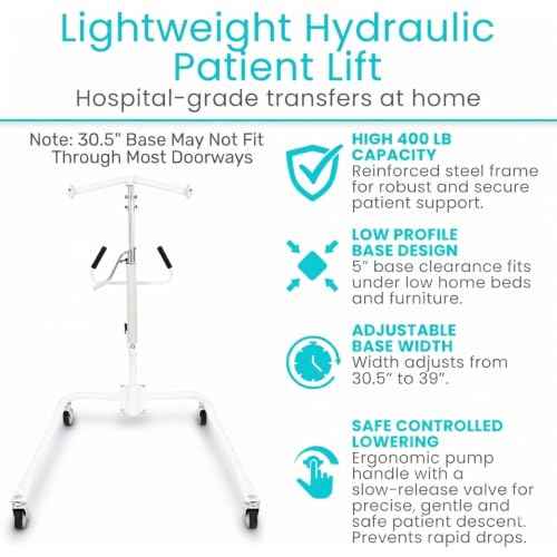 Lightweight Hydraulic Patient Lift