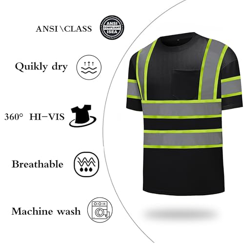 High Visibility Shirts Quick Dry Safety T Shirts