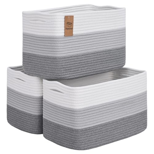 3 Pack Shelf Baskets for Organizing
