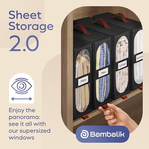 Bed Sheet Organizer Storage Boxes