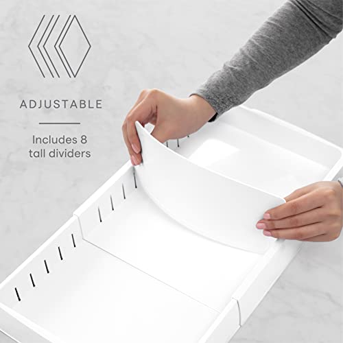 StoraLid Adjustable Food Container Lid Organizer for Kitchen Cabinet Storage