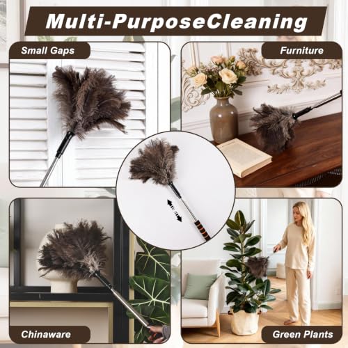 Extendable Lambswool Duster with Bendable Anti