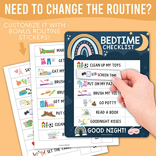 Magnetic Morning & Bedtime Routine Chart for Kids