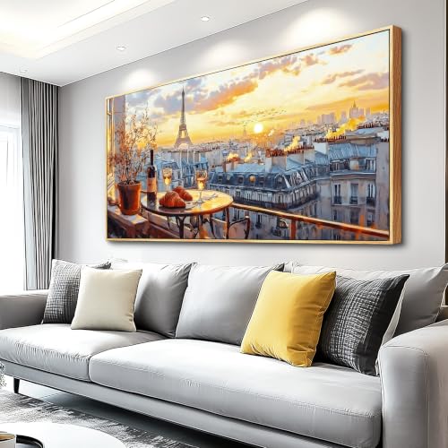 Canvas Wall Art for Living Room Large Wall Decor for Bedroom Landscape Painting of Elk Mountain Wall Pictures Office Restaurant Wall Decoration Modern Room Home Decor Wood Framed 20"X40"