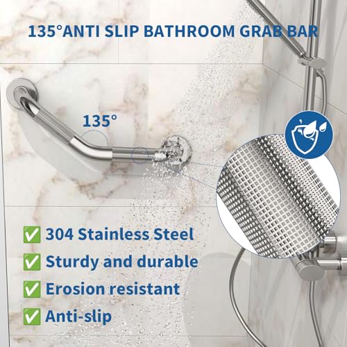 V Shape Shower Grab Bars Anti Bathroom Slip Grab Bar