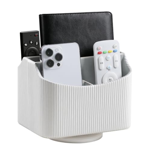 360° Rotating TV Remote Control Holder Desk Remote Organizer