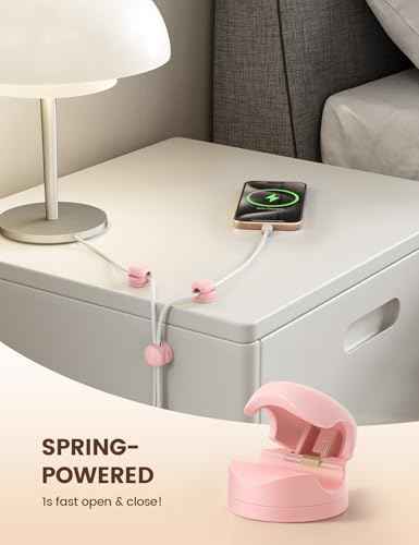 Rotatable Desk Cord Organizer Cable Management Holder Clips