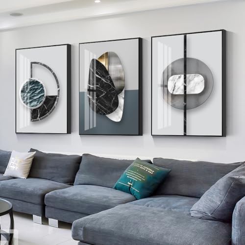 Home Living Room Wall Art Modern Home Bedroom Office Bathroom Wall 3D Abstract Painting