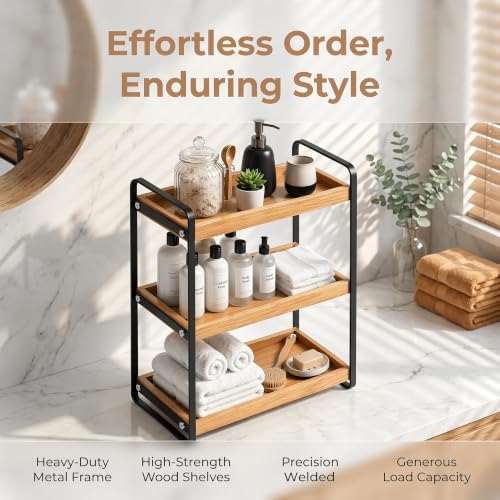 Bathroom Counter Organizer with Basket